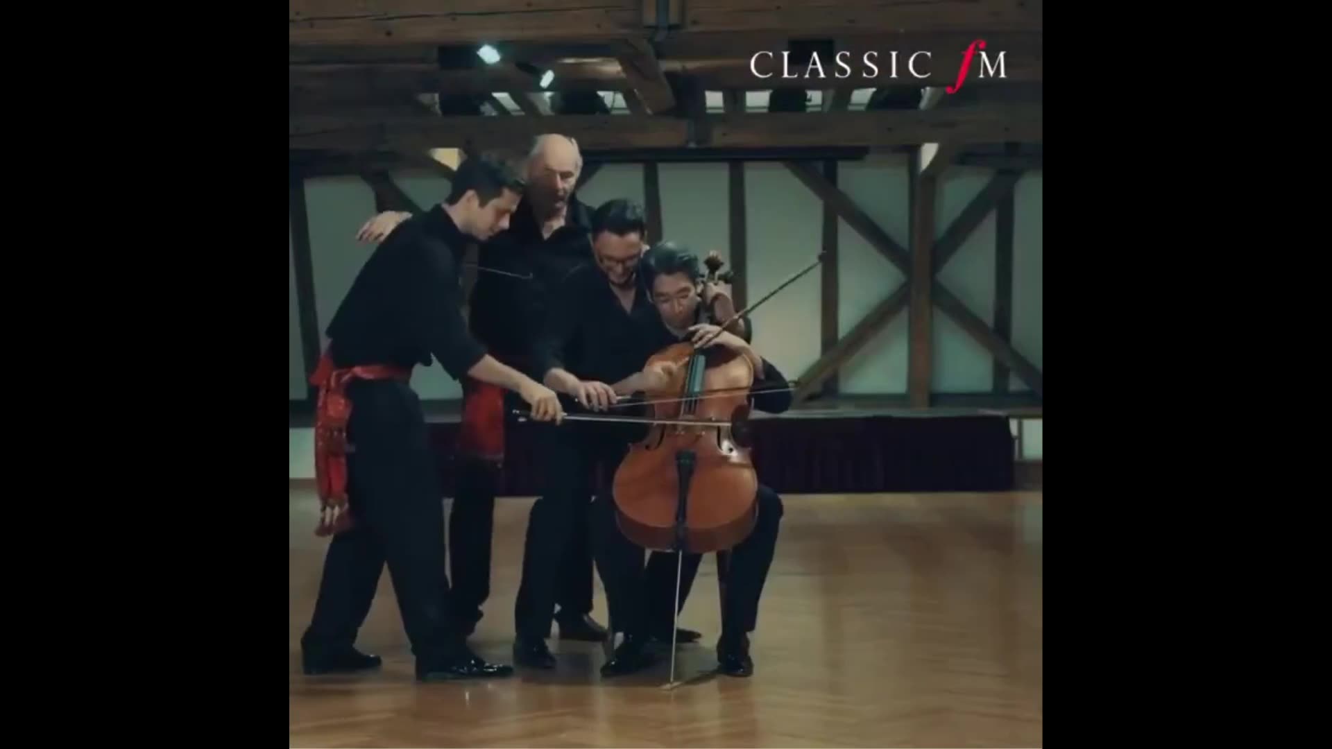 If you like music, this is cool: Amazing 😍 4 Cellists vs 1 Cello : Bolero