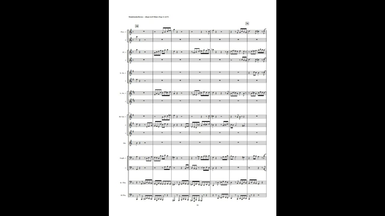 Felix Mendelssohn – Allegro in D Minor, Op. Posth. (String Orchestra)