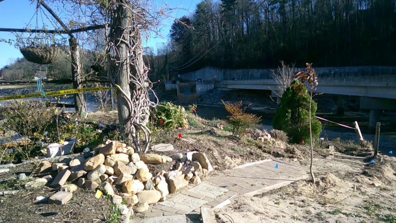 What is left of the Garden Bridge