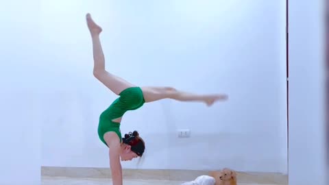 Yoga with extremely difficult movements 