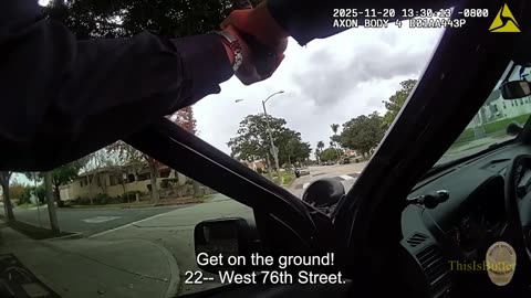 Suspect arrested after he fired shots at an LAPD helicopter