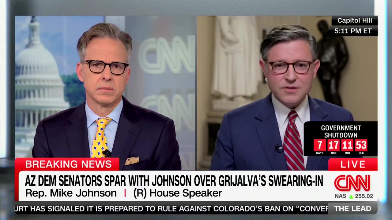 Mike Johnson Says Democrats Are ‘Shutting Everything Down