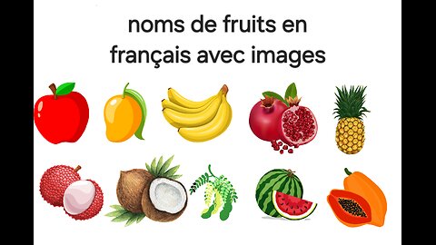 fruit names in French with pictures 2025