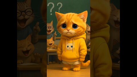 Bullied Kitten Cries at School 😿 Meow Meow Meow Sad Song 😢🐾