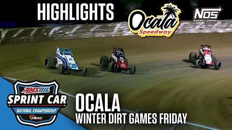 Highlights: USAC National Sprints Friday At Ocala Speedway (2/13/2026)