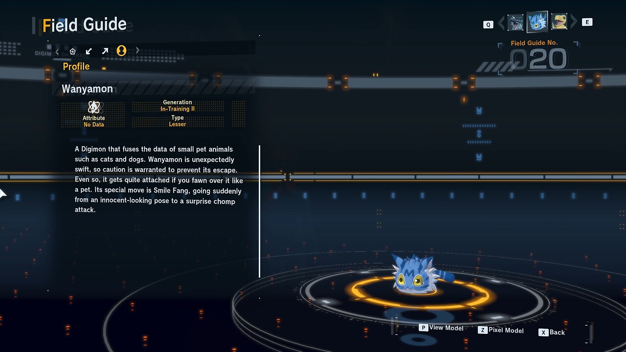 wanyamon all digivolution/de-digivolution/profile Digimon Story Time Stranger