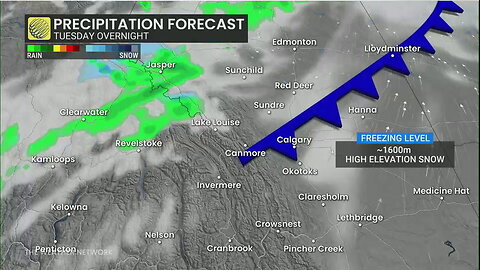 First snow of the season for major cities in Alberta?
