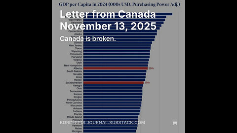 Uncensored Letter from Canada November 13, 2025