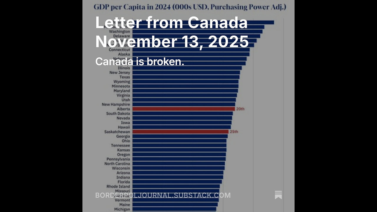 Uncensored Letter from Canada November 13, 2025