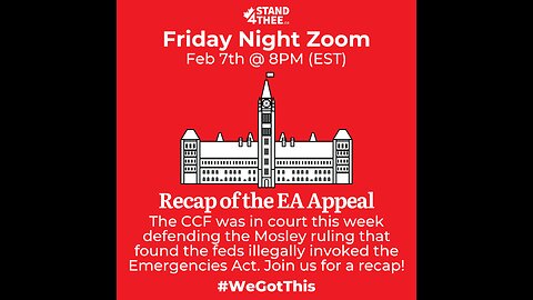 Stand4THEE Friday Night Zoom Feb 7th - EA Appeal Recap