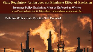 State Regulatory Action does not Eliminate Effect of Exclusion