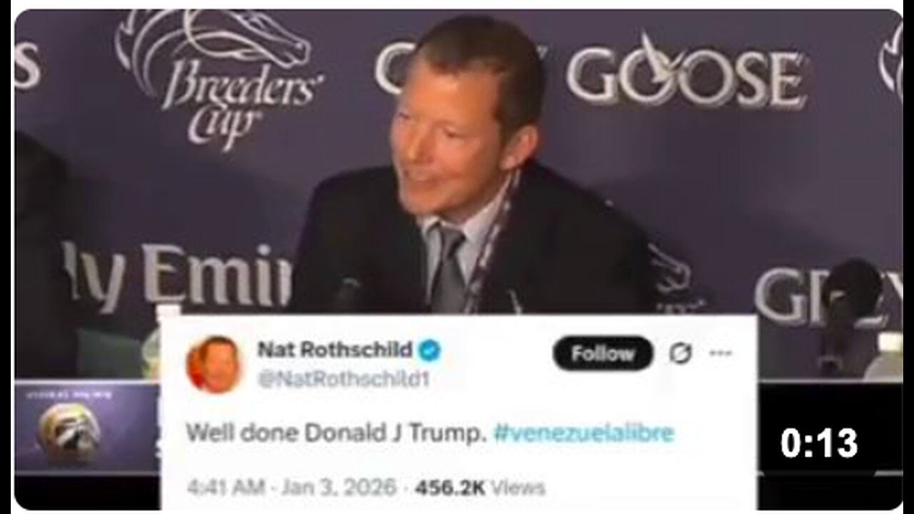 Nat Rothschild posts a statement on X praising and congratulating the removal of Nicolás Maduro from power in Venezuela