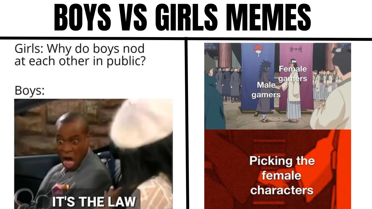 Boys vs Girls Memes 02