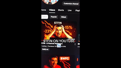 $TFIN ON YOUTUBE 📉