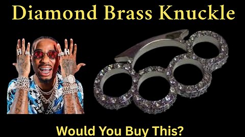 Brass Knuckles Made Out Of Diamonds - The Best New Custom Piece Of Jewelry Made