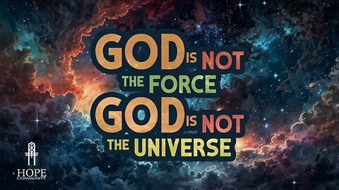 God is Not the Force - God is Not the Universe