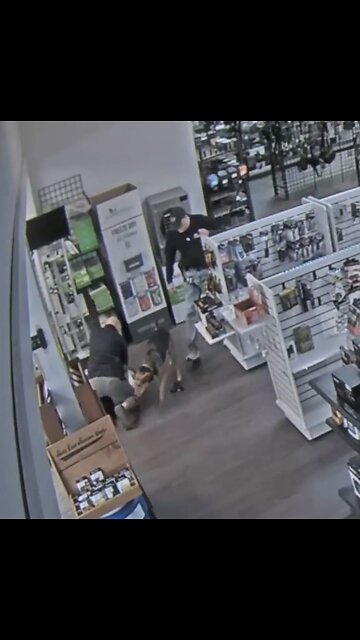 Woman attempts to steal a gun, instantly regrets it. Instant Karma, caught on camera