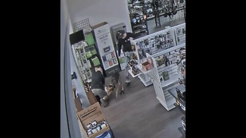 Woman attempts to steal a gun, instantly regrets it. Instant Karma, caught on camera