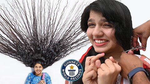 Cutting The World_s LONGEST HAIR - Guinness World Records