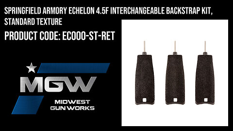 Springfield Armory Echelon 4.5F Interchangeable Backstrap Kit, Standard Texture - EC000-ST-RET