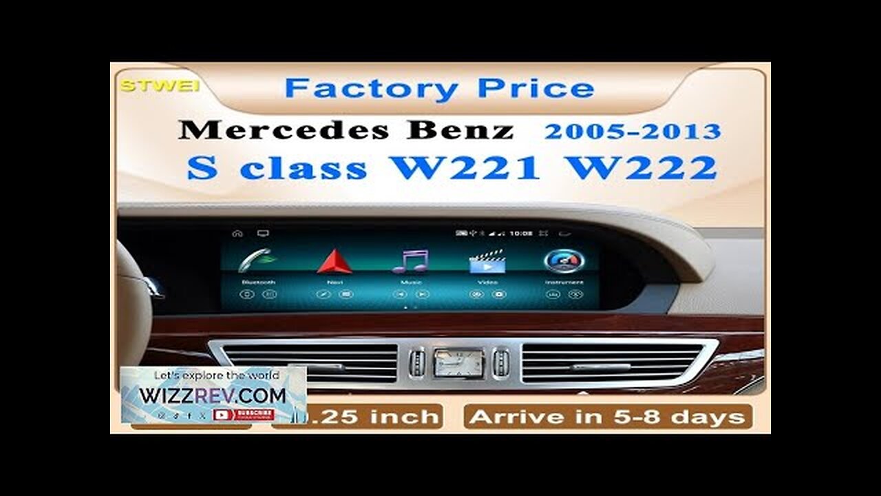 2024 New Car Multimedia Wireless Android AUTO CarPlay 10.25inch Screen For Mercedes Review