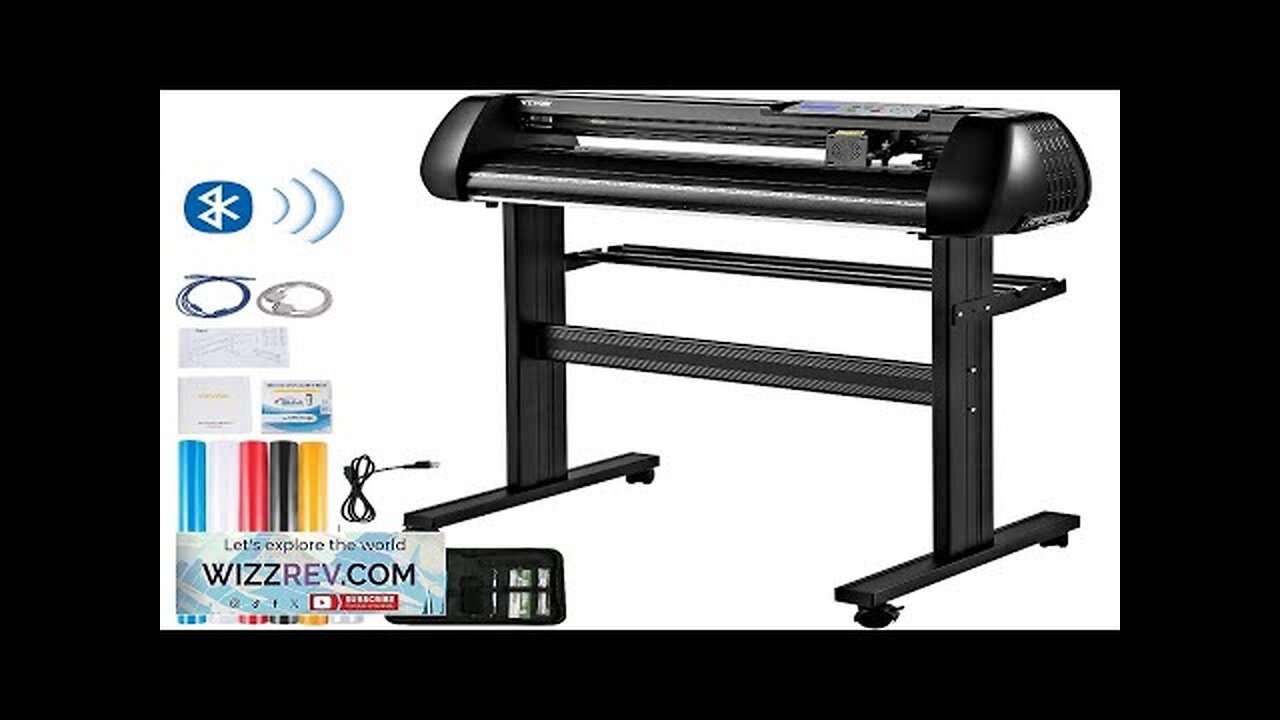 VEVOR Vinyl Cutter Machine 28in Offline Bluetooth Cutting Plotter Machine 400in/10m Steel Review