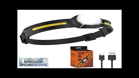 600 Lumens XPG+COB LED Headlamps USB Rechargeable Headlight With Safety Light Waterproof Review