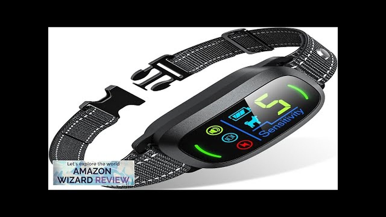 Dog Bark Collar, FAFAFROG Rechargeable Smart Collar, Anti Barking Training Collar with Review