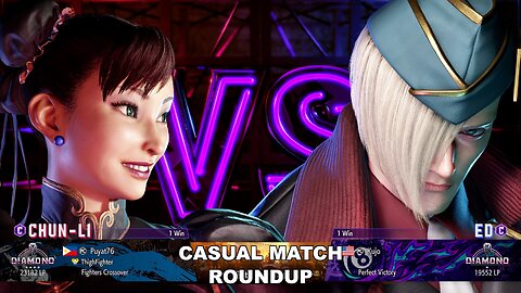 Kuya Kalbo SF6 Casual Match Roundup. Chun Li 4 star Diamond Rank [Hori Fight Stick]