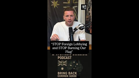 “STOP Foreign Lobbying and STOP Burning Our Flag”