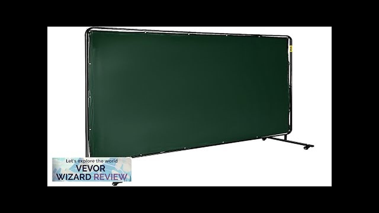 VEVOR Welding Screen with Frame 8' x 6' Welding Curtain with 4 Review