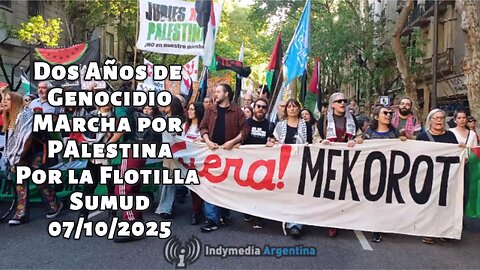 De Congreso a Plaza de Mayo contra el genocidio de Israel en Palestina Milei Complice 07/10/2025