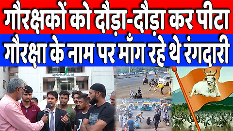 गौरक्षकों को दौड़ा-दौड़ा कर पीटा, गौरक्षा के नाम पर माँग रहे थे रंगदारी! Desh Live | Sahal Qureshi