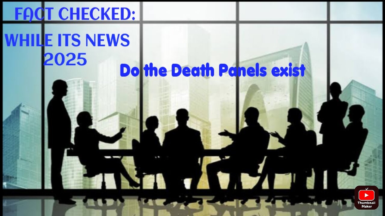 WHILE ITS NEWS- WHAT IS A GOOD DEATH & PANEL