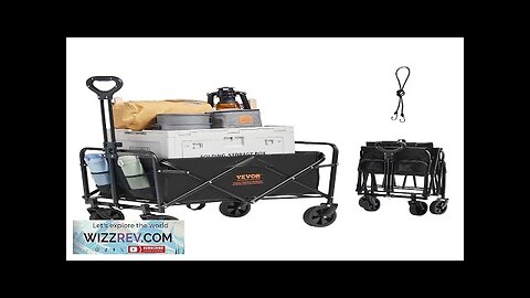 VEVOR Collapsible Folding Wagon 2 cu.ft Beach Wagon Cart with All-Terrain 5in Review