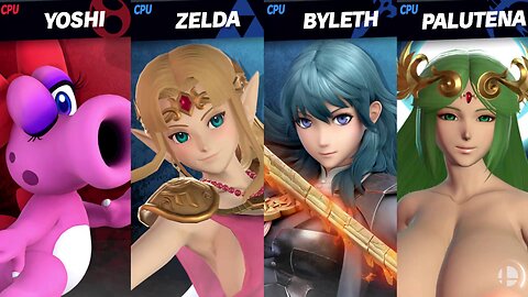 Birdo vs Thick Zelda & Thick Byleth & Thick Palutena [MAKI Request - NSFW Rumble Exclusive]