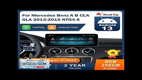 Android 13 Touch Screen for Mercedes Benz A B CLA GLA W176 Review