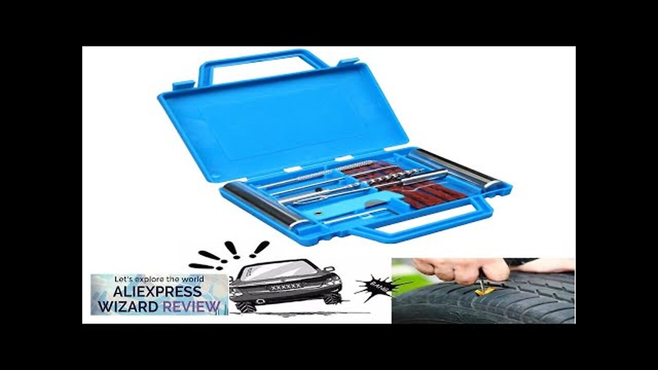 Auto Tire Repair Set Puncture Repair Tools Car Van Motorcycle Bike Emergency Review