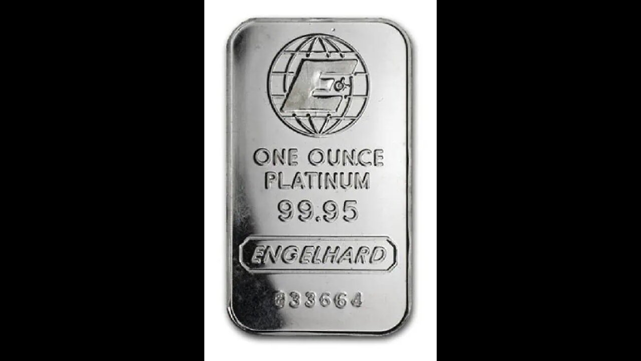 1oz Engelhard Platinum Bar