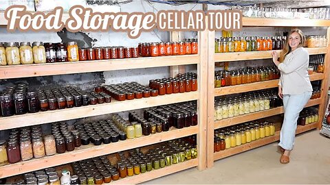 "FOOD STORAGE SECRETS: Pantry & Cellar Tour + Canning & Meal Prep for Large Families!"