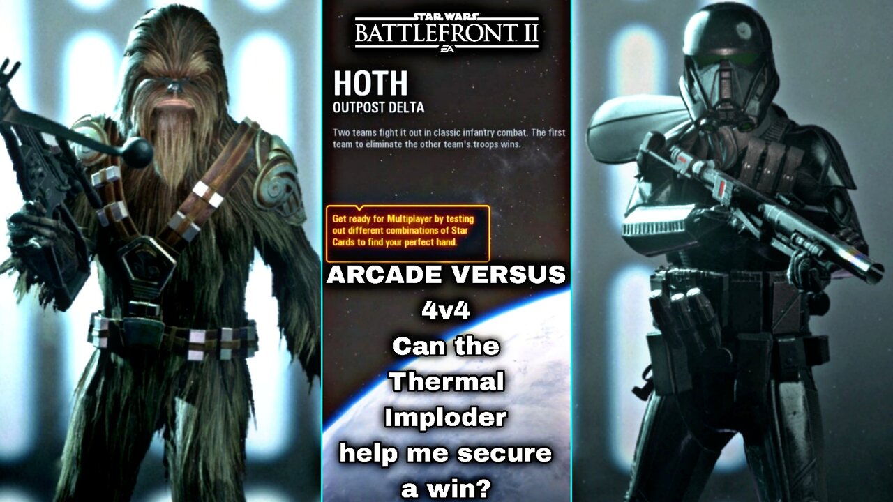 XB1 Star Wars Battlefront 2 G303, 2P local splitscreen Arcade on Outpost Delta, Wookie Warrior!