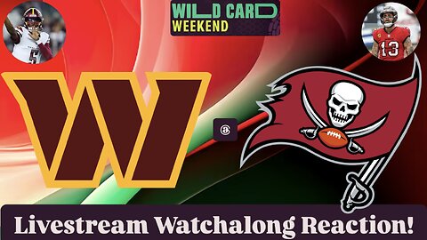 Washington Commanders @ Tampa Bay Buccaneers 2024-25 NFL Super Wild Card Sunday Live Watchalong