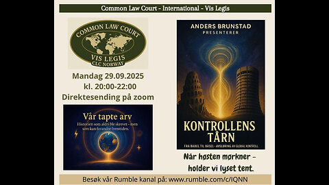 29.9.25: Kontrollens Tårn, og om Pukkellaks som ny ressurs v. Anders Brunstad