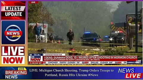 LIVE: Michigan Church Shooting, Trump Orders Troops to Portland, Russia Hits Ukraine #News