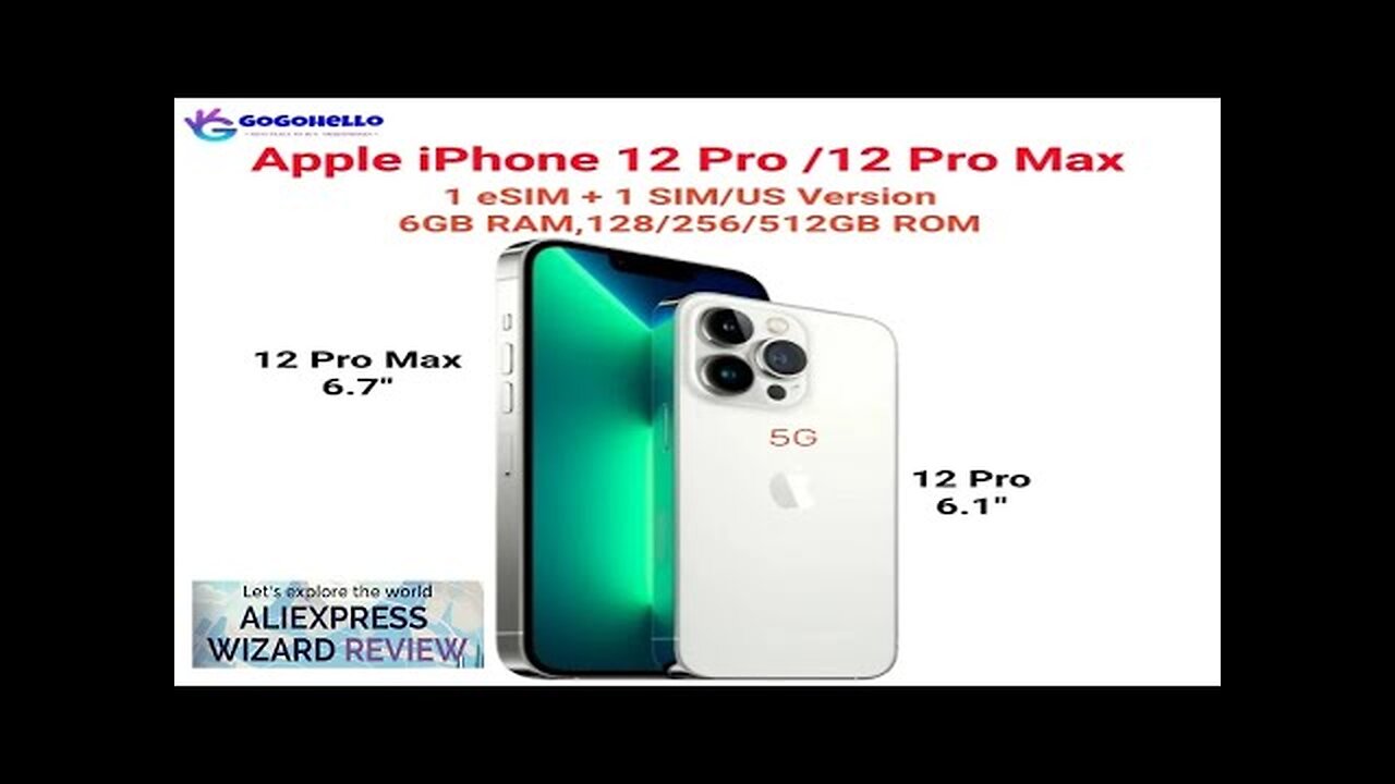 Original iPhone 12 Pro/Pro Max 128/256/512GB ROM 6.1" Super Retina OLED Face Review