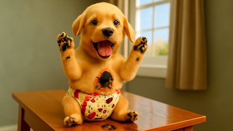 The cute dog ate ants along with the ice cream