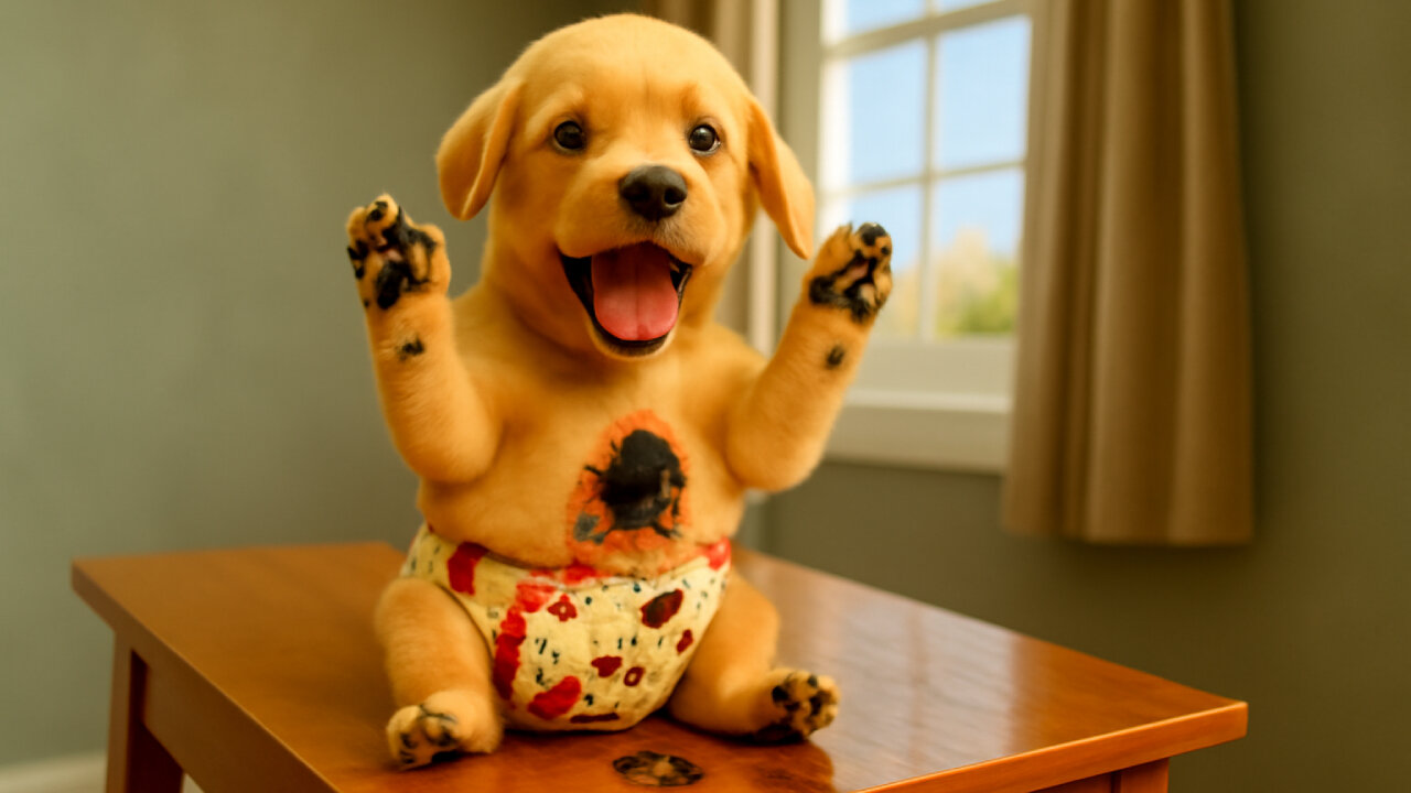 The cute dog ate ants along with the ice cream