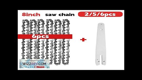 4/6/8 Inch Chains and Guide Bar Mini Steel Chains Electric Saw Blade Review