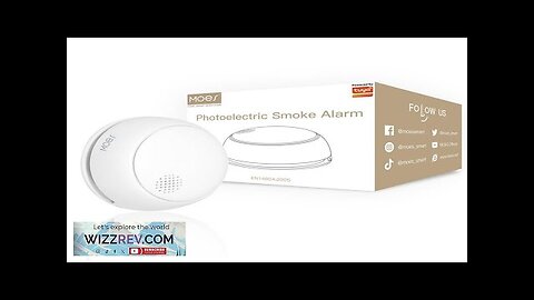 MOES Tuya ZigBe Smart Wireless Smoke Detector Fire 85dB Sound Alarm Siren Review