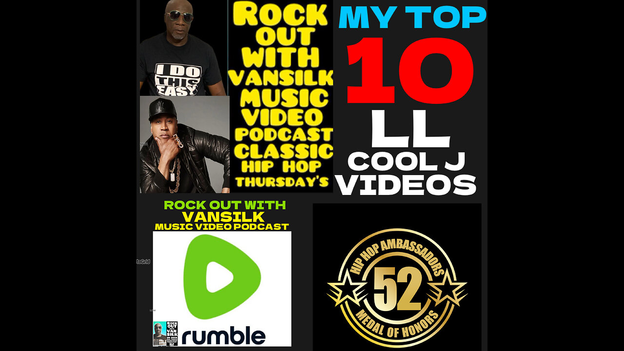 ROC #3 VANSILK TOP 10 LL COOL J CLASSICS VIDEOS.